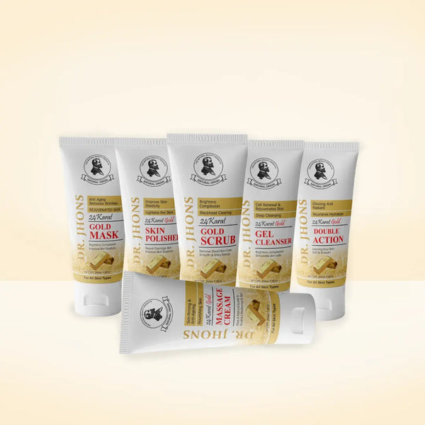 24k GOLD FACAIL TUBE SET
