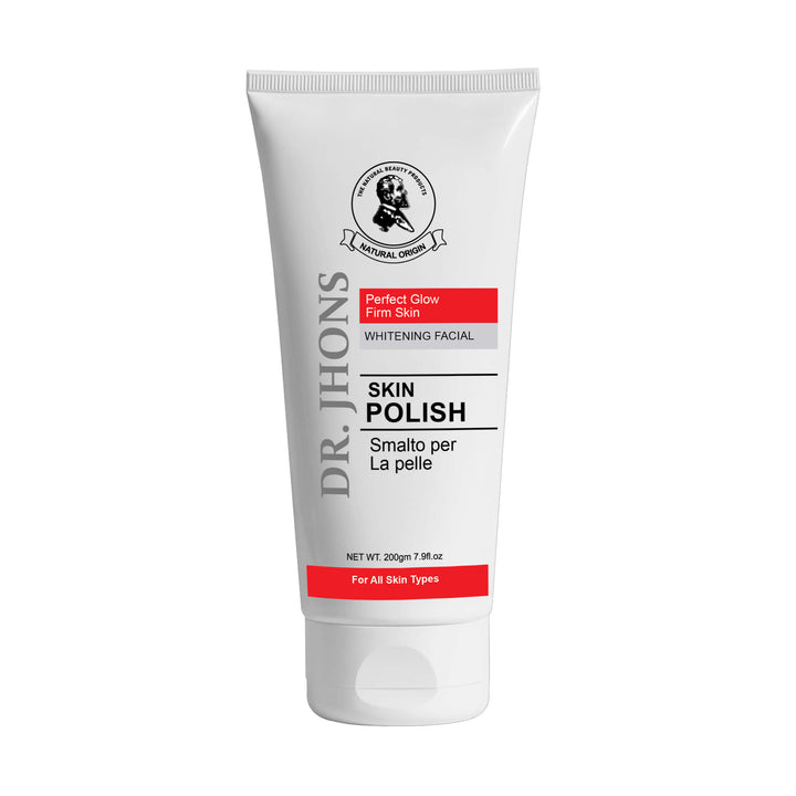 Tube of Dr. Jhons Skin Polish on a white background