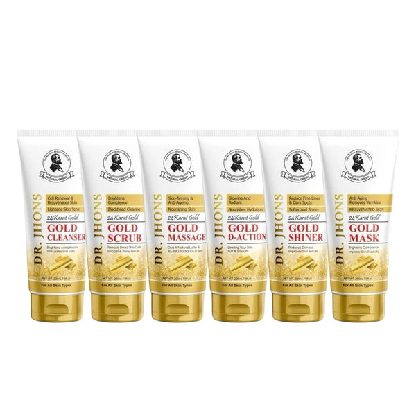 24k GOLD FACAIL TUBE SET